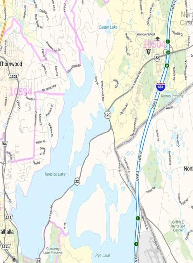 MapSherpa Westchester County, New York - 36" x 48" Laminated Wall Map - Image 2