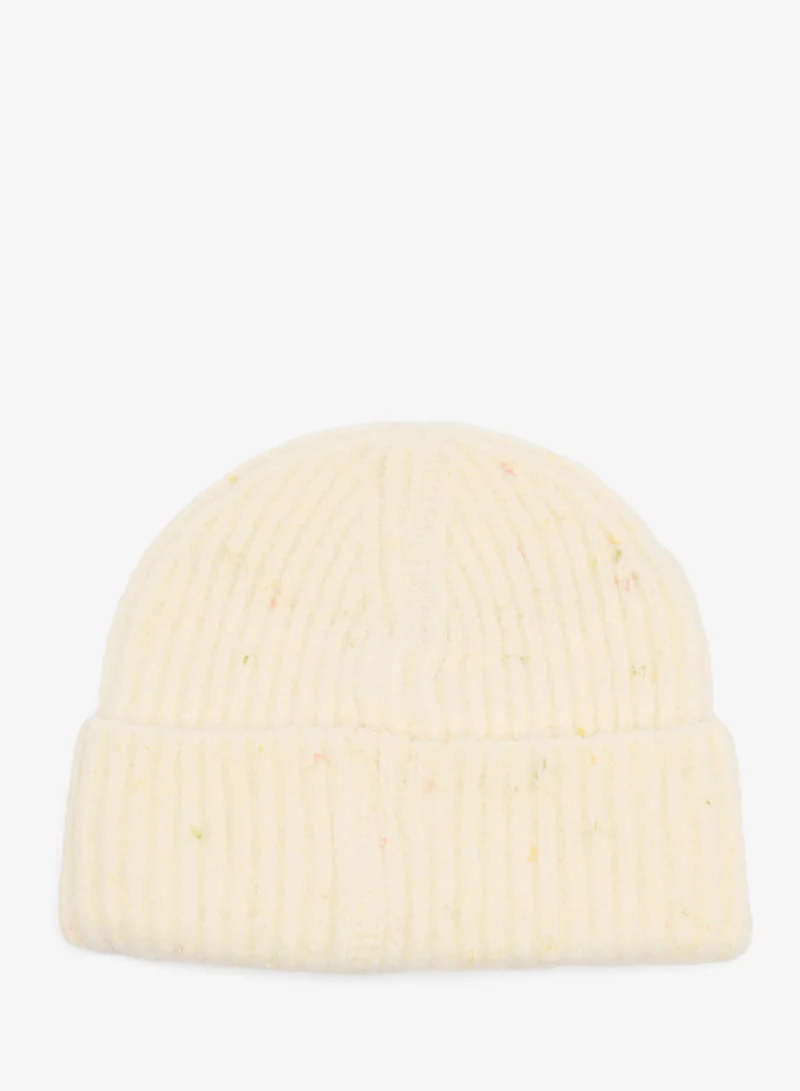 Ginger Knitted Ribbed Beanie