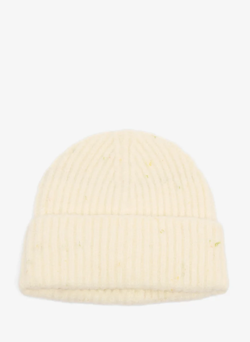 Ginger Knitted Ribbed Beanie