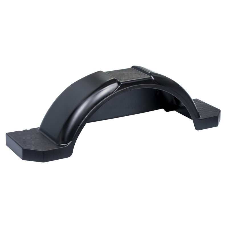 Tie Down | Black Plastic Trailer Fender | Fits 14 in. to 15 in. Wheels | 45" x 11.38" x 11" | Boat Trailer Fenders | Replacement Trailer Fender - Image 5