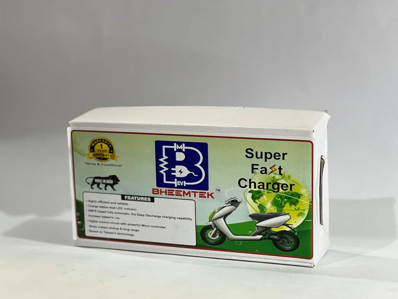 BHEEMTEK 36V 4A Fast Charger for Electric Bicycle, E-Bike, and Scooter, Compatible with 36V Lithium Battery, 5.5 x 2.5mm DC Jack Connector, Power Adapter for Battery Charging - Image 5