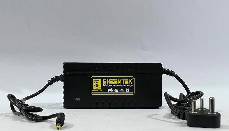 BHEEMTEK 36V 4A Fast Charger for Electric Bicycle, E-Bike, and Scooter, Compatible with 36V Lithium Battery, 5.5 x 2.5mm DC Jack Connector, Power Adapter for Battery Charging - Image 1
