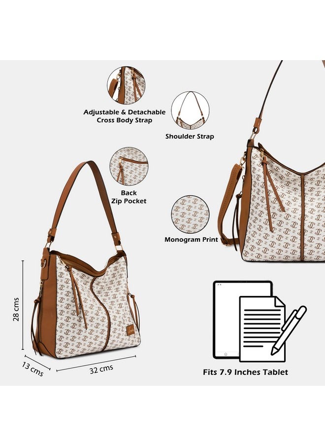 Lavie Lavie Women's Mono Clair Large Hobo Bag | Ladies Purse Handbag  - Image 4