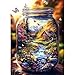 MINIWAN 1000 Piece Jigsaw Puzzle for Adults Enchanted Mountain Jar with Log Cabin Butterflies 275x197 Inch Unique Art Puzzle Challenging Hard Difficult Puzzles for Adults - Image 2