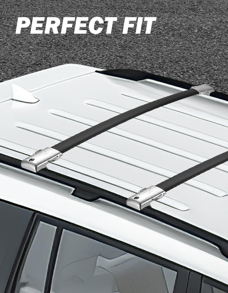 JOYTUTUS Roof Racks Cross Bars Compatible with GX460 2010-2023, Aluminum Roof Rail Cross Bars, Low Wind Noise Rooftop Cargo Carrier Crossbars - Image 4