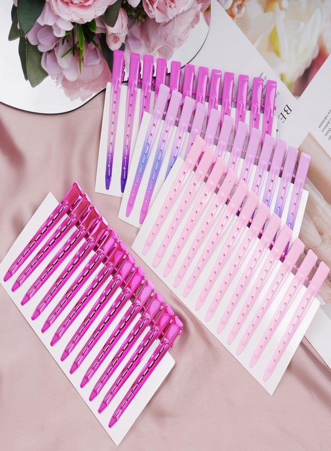 Bantoye 48 Pcs Duck Billed Clips 3.35 Inch Rustproof Metal Alligator Curl with Holes for Hair Styling, Sectioning, Curling, Coloring, Multicolor 1 - Image 4