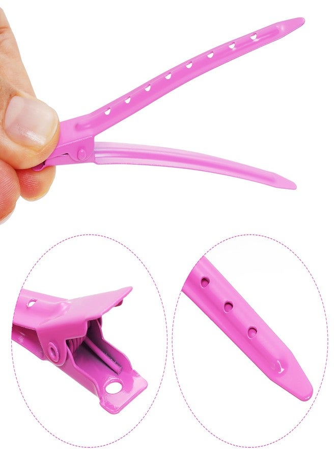 Bantoye 48 Pcs Duck Billed Clips 3.35 Inch Rustproof Metal Alligator Curl with Holes for Hair Styling, Sectioning, Curling, Coloring, Multicolor 1 - Image 3