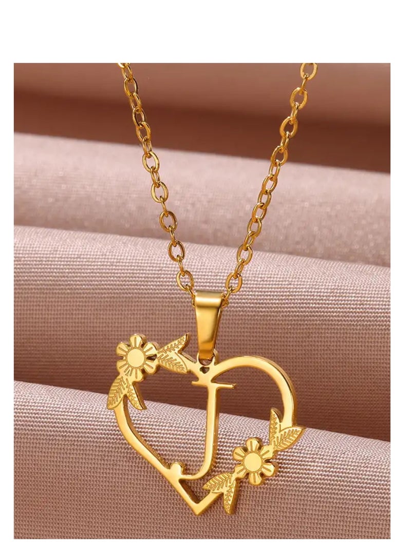 إيكوال سلسال نسائي مصنوع من الاستانلس ستيل مطلي باللون الذهبي - Image 1