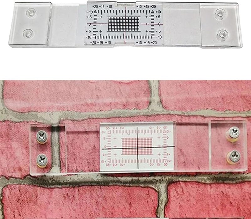 4 Pack Acrylic Crack Width Gauges For Wall Plane Measuring And Monitoring - Image 3