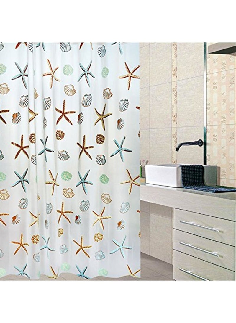 Shower Curtain Waterproof Durable Mildew Stain Resistant Printed and Multicolour Square Style for Bathroom 180x200 Cm - Image 3