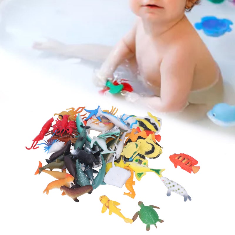48pcs Sea Animals Toys Eco Friendly Material Vivid Shape Mini Tropical Fish Series Miniature Toys for 4 to 6 Years Old - Image 5