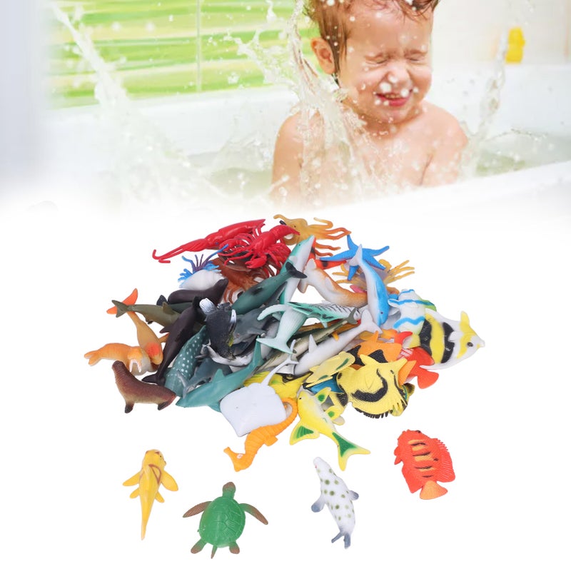 48pcs Sea Animals Toys Eco Friendly Material Vivid Shape Mini Tropical Fish Series Miniature Toys for 4 to 6 Years Old - Image 3
