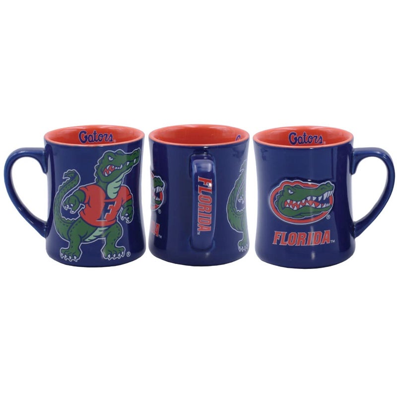 RFSJ Florida Gators Ceramic 16oz Relief 3D Mug Blue