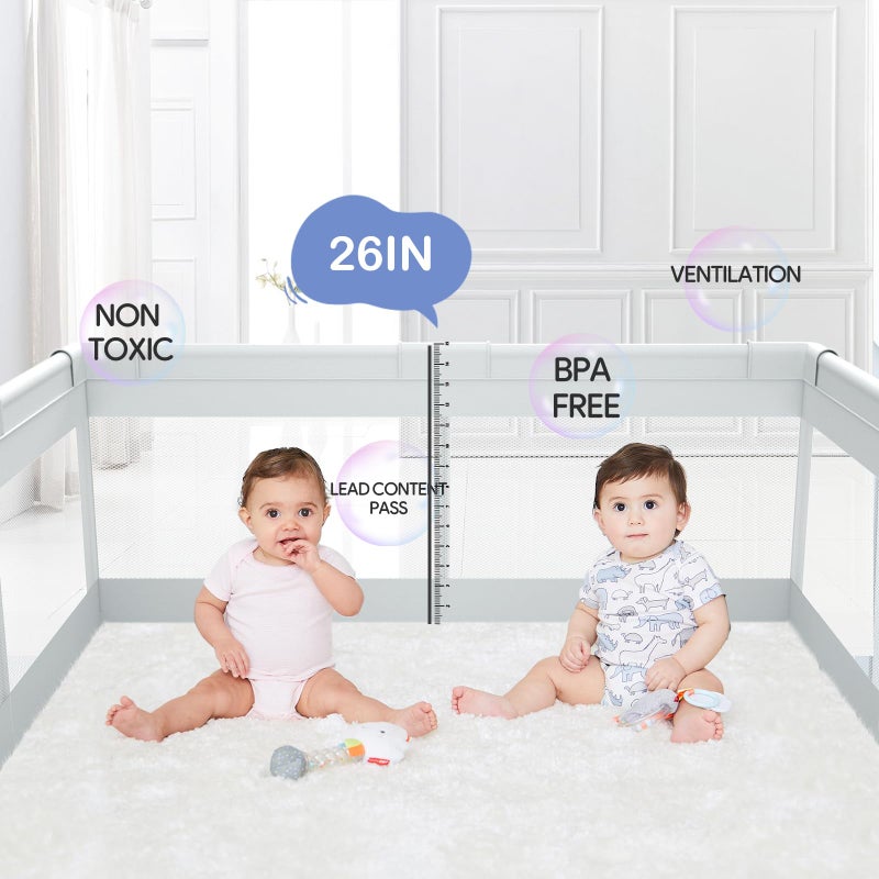 Fodoss Baby Playpen, 47x47in Small Play Pen,Toddler Playpen for Apartment,Play Yard,Activity Fence, Extra Large Baby Playard - Image 4