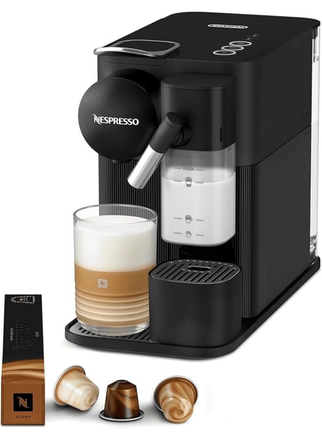 Lattissima One Evo Automatic Coffee Maker, Single-Serve Capsule Coffee Machine, Automatic Frothed Milk, Cappuccino And Latte, EN510.B, 1450W, Shadow Black 165 ml 1450 W EN510.B White