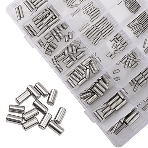Rrina 360Pcs 304 Stainless Steel Dowel Pin Shelf Support Peg Pin Rod Fasten Elements Assortment Kit, 24 Sizes M2 M3 M4 M5 - Image 3