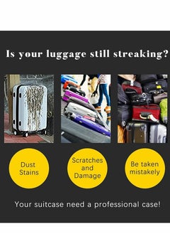 Excefore Transparent Pvc Suitcase Cover 24 28 30 Inch Suitable For Wheeled Suitcases, No Need To Remove The  - Image 3