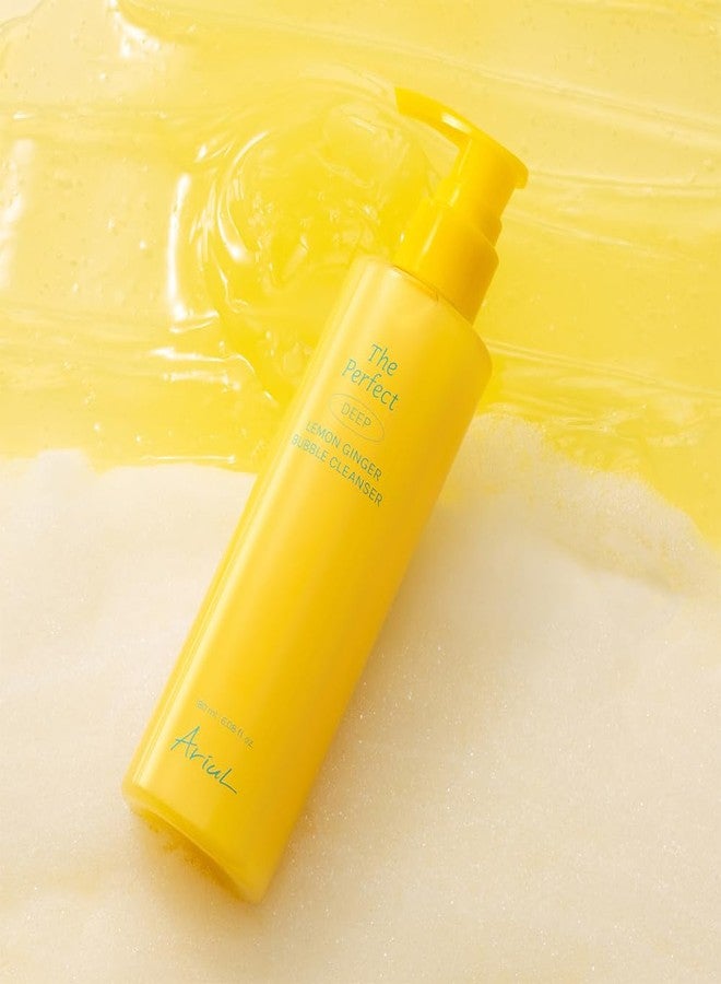 Ariul Lemon Ginger Bubble Cleanser Makeup Remover Honey Toning Brightening - Image 3