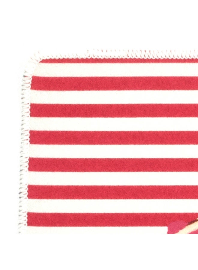 Biggdesign Washable Indoor Doormat 45x70cm, Durable Polyester Mat, Non-Slip Bottom, Pet Friendly, Machine Washable, Red Stripes Fish Design Doormat, Ideal Door Mat for Kitchen, Bathroom, Living Room, Entryway - Image 3