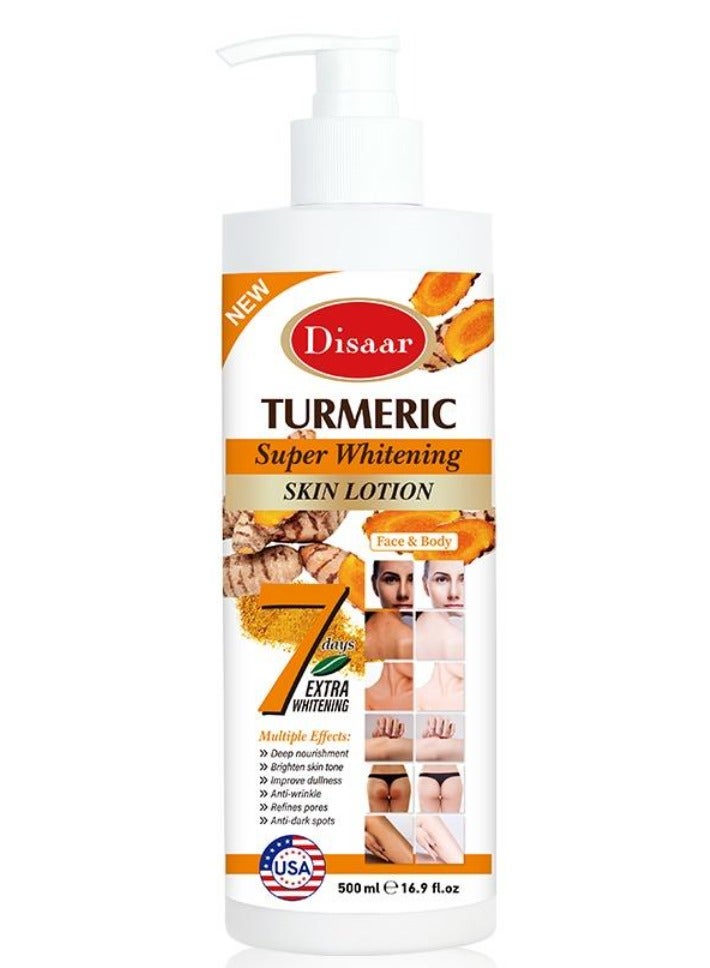 ديسار لوشن الكركم لتبييض البشرة للوجه والجسم 500 مل