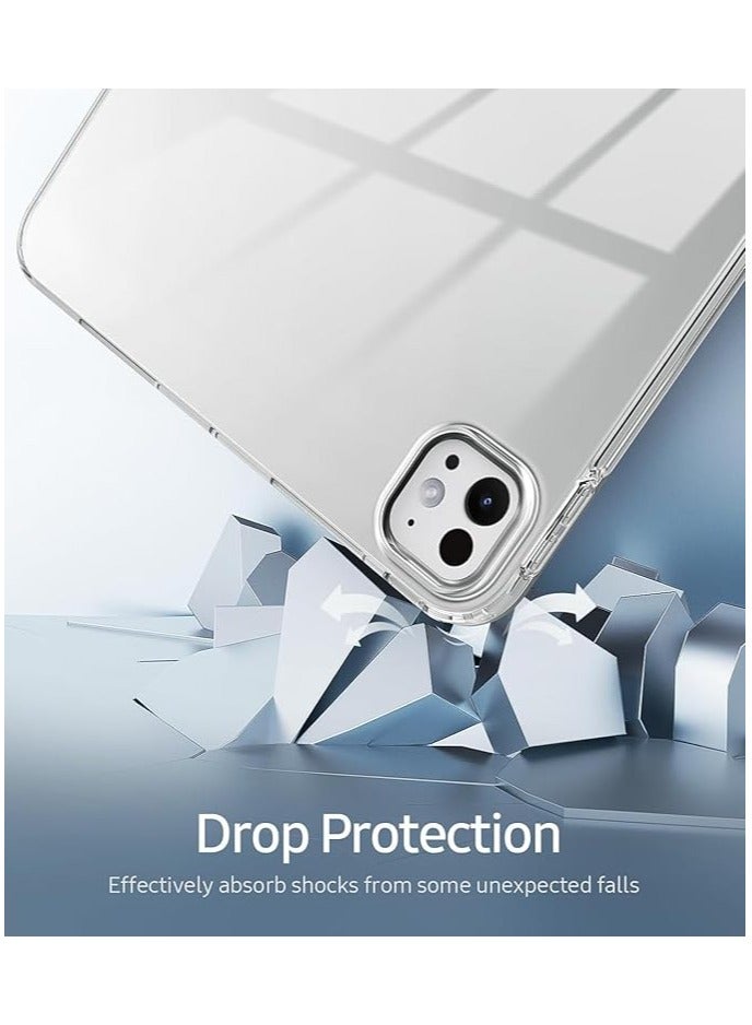 DUSALA Clear Protective Case for iPad Pro 11 inch (m4) 2024 Slim Bumper Corners Soft Transparent Back Cover (iPad Pro 11 inch (m4) - Image 3