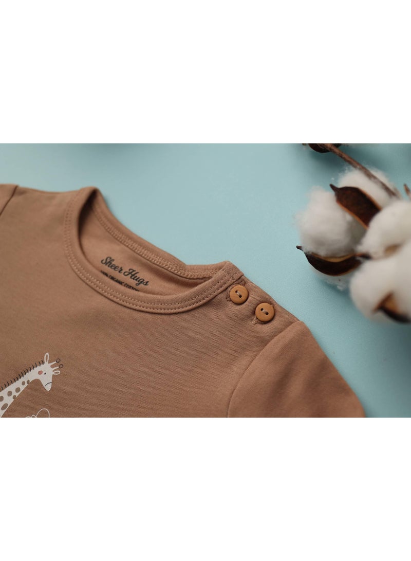 Sheer Hugs Sheer Hugs Casual Full Sleeve T-Shirts for Boys, Nude - Image 4
