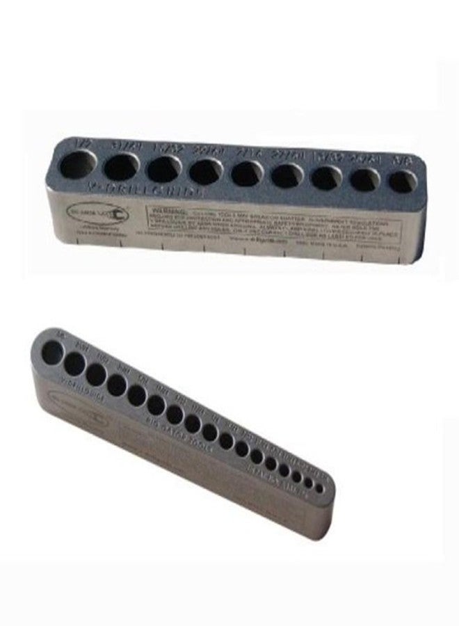 Big Gator Tools V-Drill Guide Standard Hole Sizes 1/8-1/2 Inches - 2 Pack - Image 1