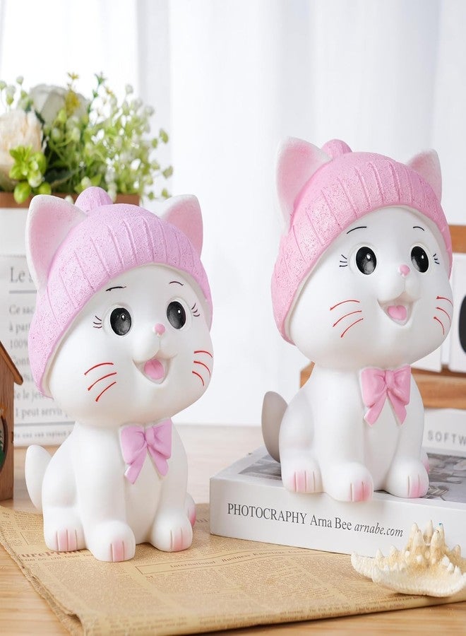 Sajani Cute Cartoon Portable Piggy Bank, Creative Coin Bank for Boys and Girls, Decorative Money Saving Box for Birthday Present, Best Return Gifts for Kids (Pack of 1) (Purple - Cat) - Image 4