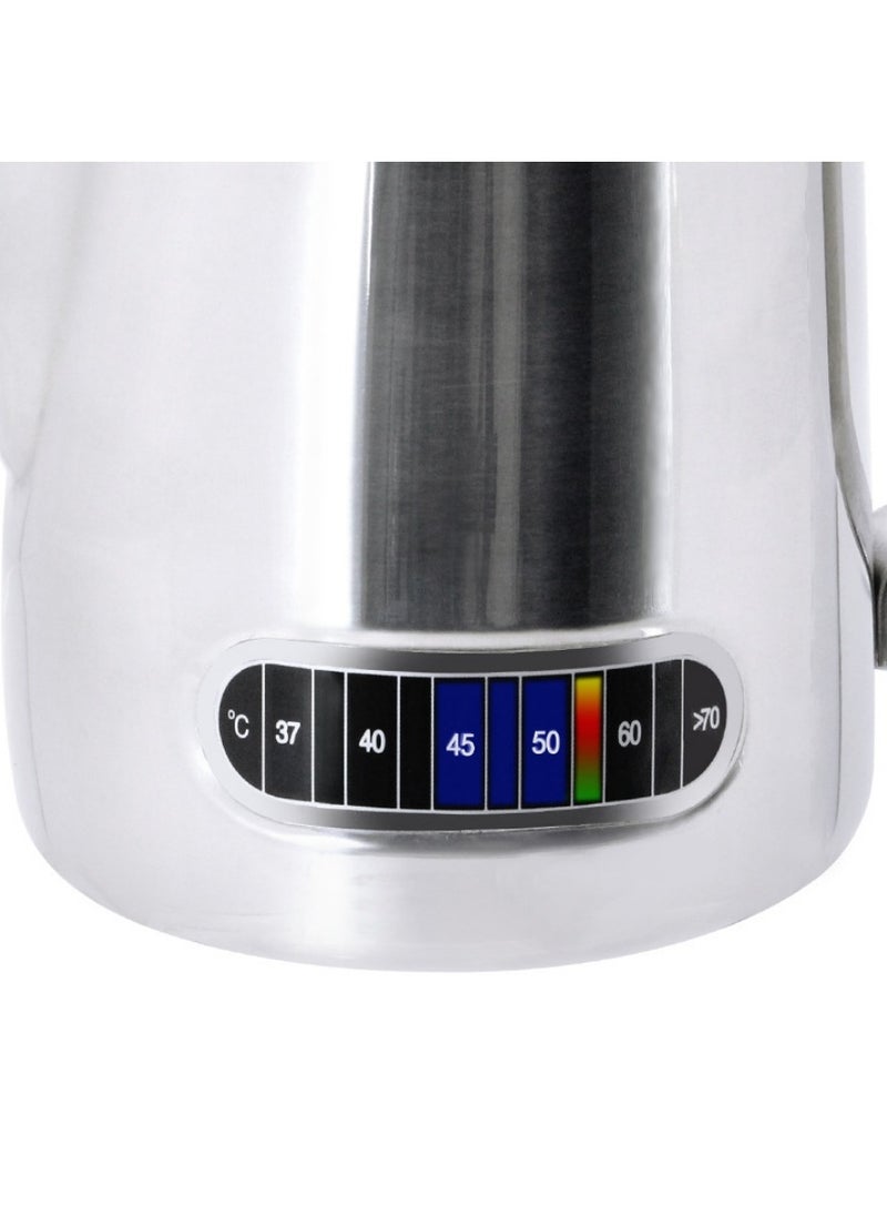 Milk Frothing Pitcher 600ml with Thermometer Espresso Steaming Frothing Cup with Internal Measurement Perfect for Espresso Machines and Latte Cappuccino Art, Coffee Fest Family office Commercia
