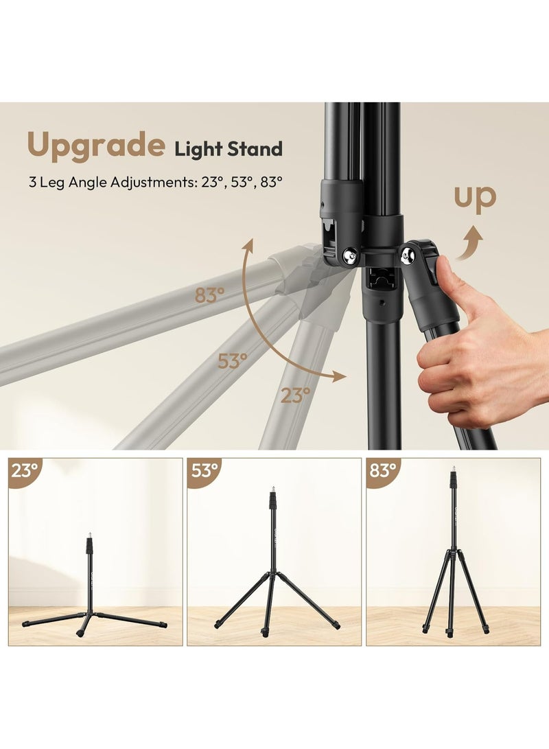 ULANZI T270 Light Stand - 8.8FT/270cm Adjustable Photography Light Stand Tripod, Aluminum Portable Studio Lighting Stand for Softbox, LED Video Light, Reflector, Strobe, Photo Video Photography - Image 3