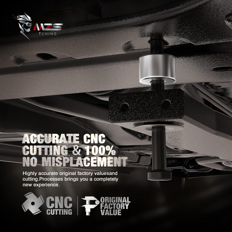 MZS Differential Drop Kit, Diff Drop Spacers Hardware Compatible with 2007-2021 Silverado 1500 4WD / 2007-2021 Sierra 1500 4WD CNC Machined - Image 3