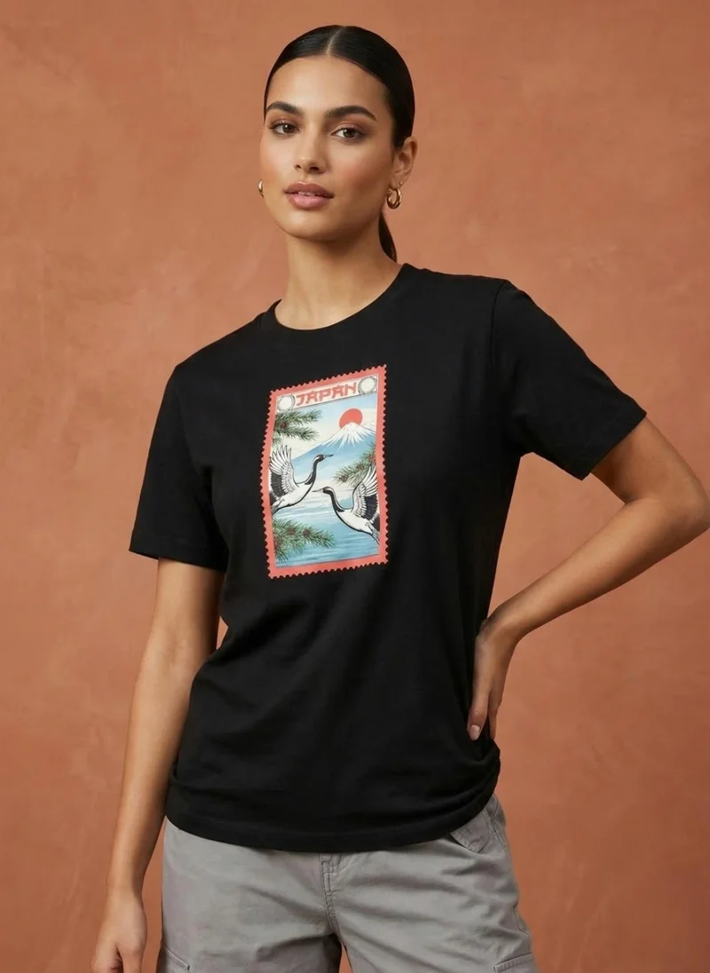 NOBERO Nobero Women Graphic Printed T-shirt