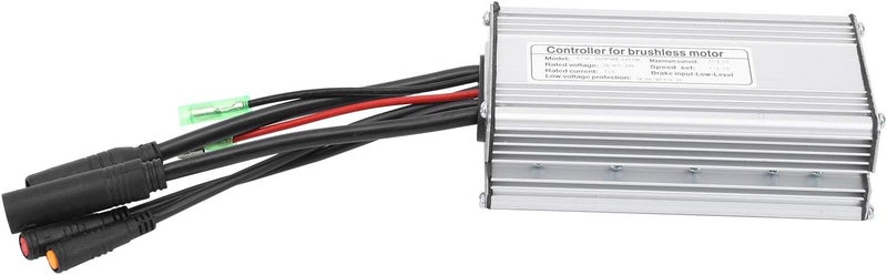 comfrt Electric Bike Controller, Durable Aluminium Alloy 9 Tube E-Bike Waterproof Contact with Light Cable Bicycle Rectangula Controller Equipment Suitable for 36V/48V 500W/750W Brushless Motor - Image 1