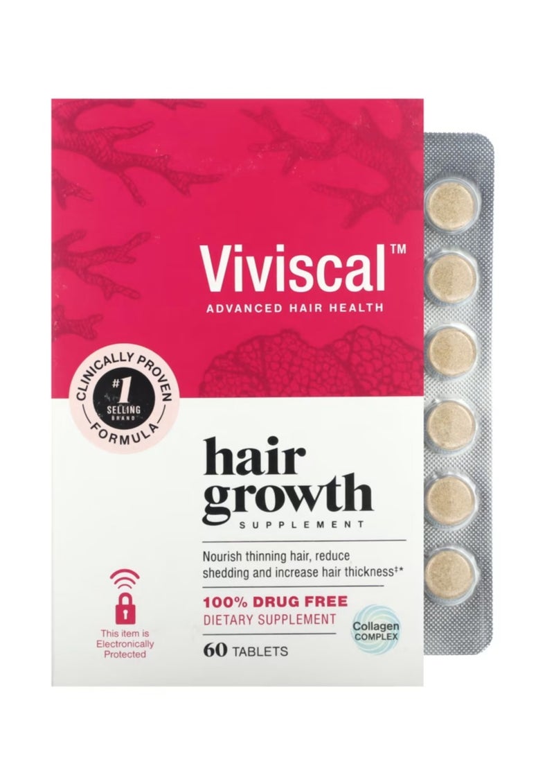 Viviscal Hair Growth Supplement 60 Tablets - Image 1