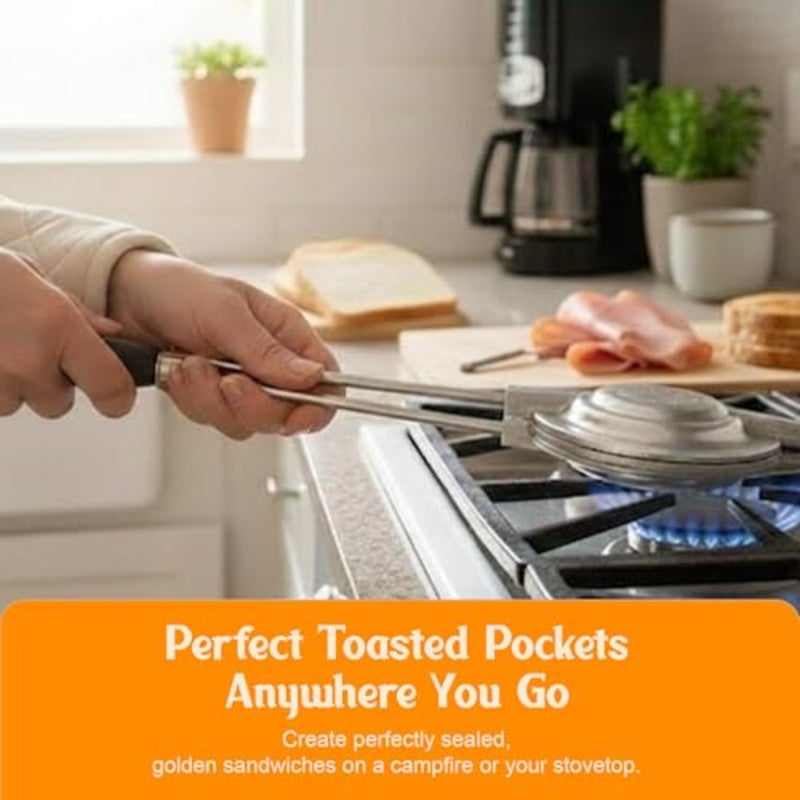Long Handled Pocket Sandwich Grill, X-Large, 21.75-Inch - Image 2