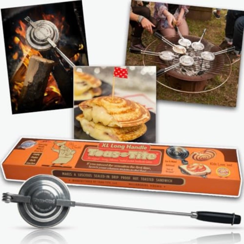Long Handled Pocket Sandwich Grill, X-Large, 21.75-Inch - Image 1