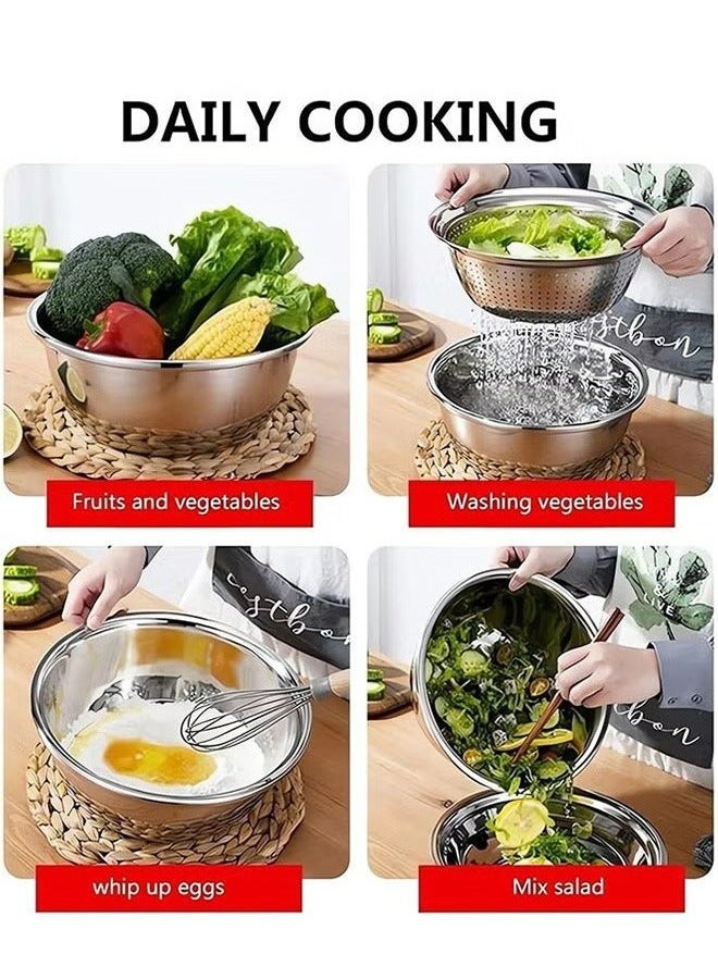 رولستيمي متعددة الوظائف الفولاذ المقاوم للصدأ حوض المطبخ 3 قطعة مجموعة - Image 4