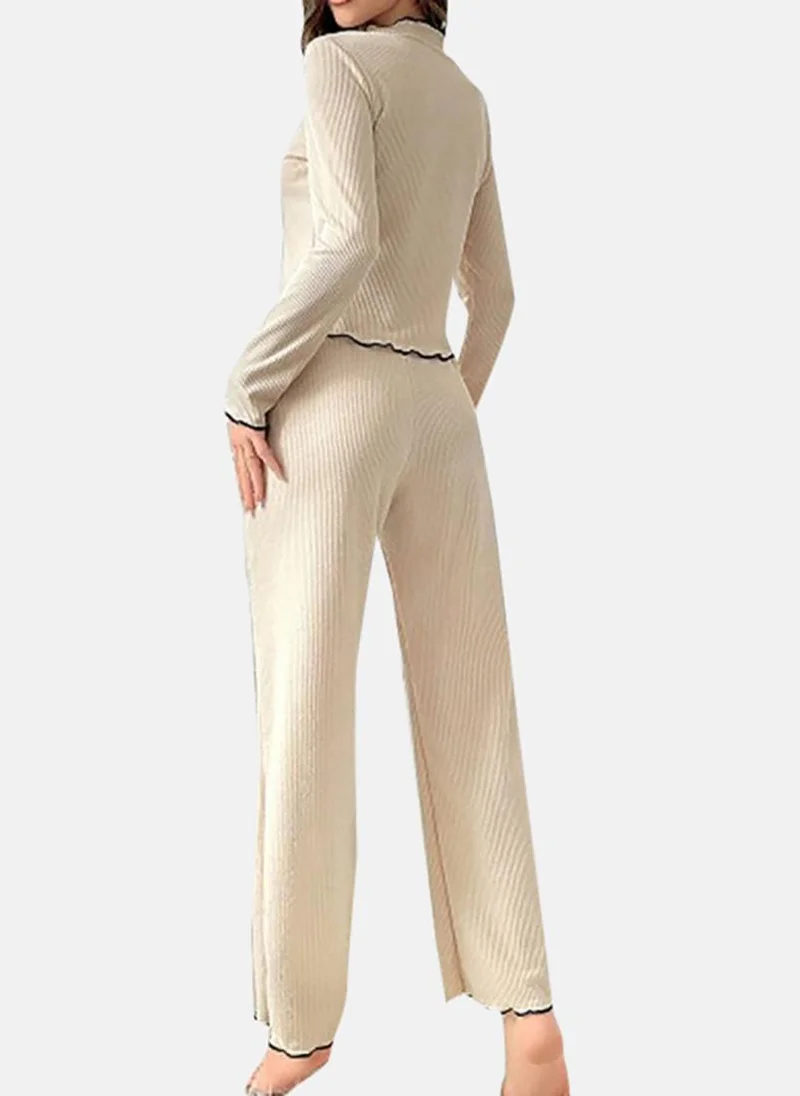 يونيكي Cream Solid Pyjamas & Top