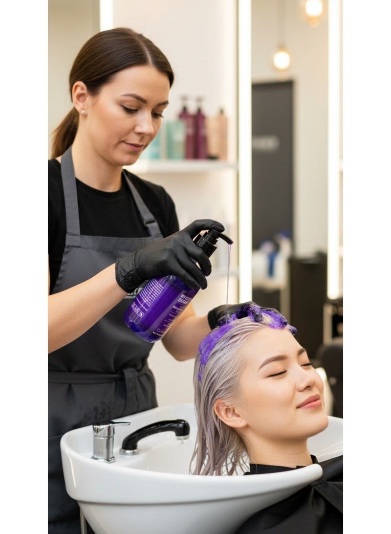 Keratin Krastin Professional No Yellow Shampoo - Color Balance Purple (280ml) - Image 2