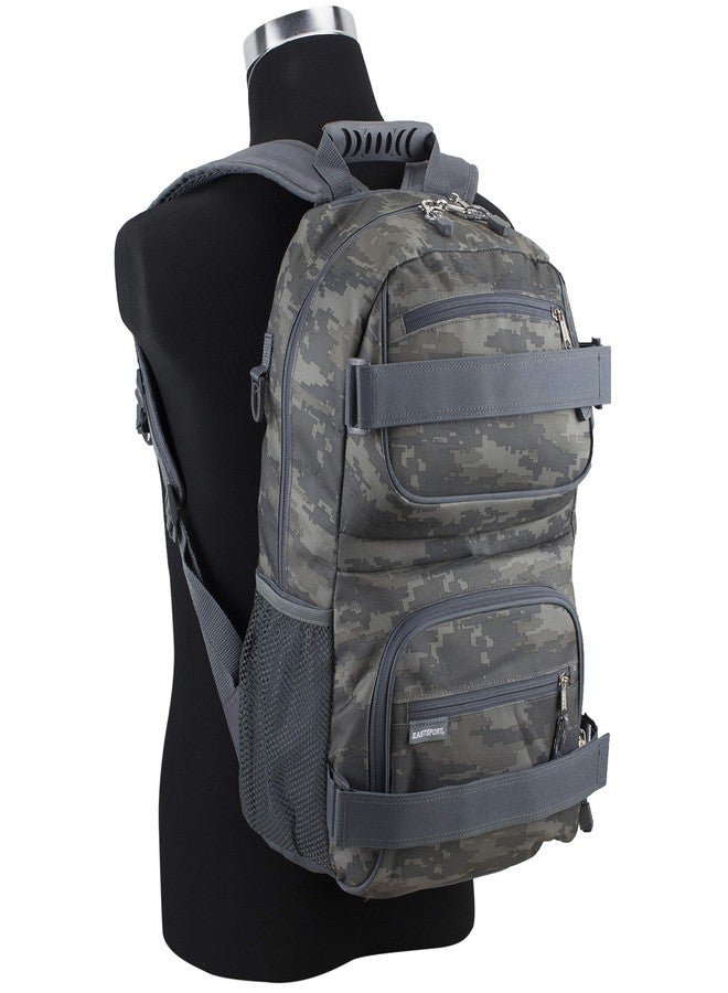Eastsport Travel Skateboard Backpack Double Strap Laptop Bag Multi-Sport Design for Men and Women, Static Camo - Image 5