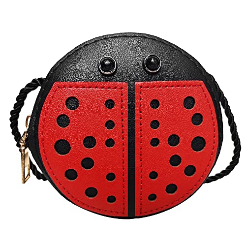 JienClound Little Girls Purse Ladybug Bag Mini PU Leather Crossbody Bag Coin Pouse Ladybug Toys for Kids Girls Gift - Image 1