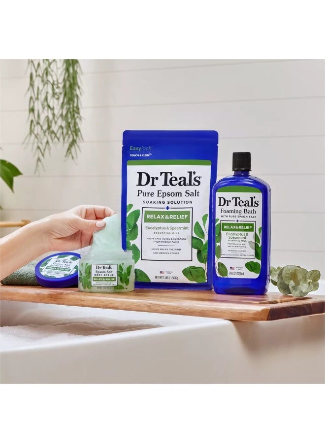 Dr Teal's Foaming Bath with Pure Epsom Salt Relax & Relief, Body Wash  - 34 fl oz - Image 3