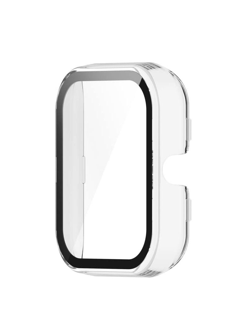 Protective Case Compatible For Amazfit Bip3/Bip3 Pro PC+Toughened Film Fully Enclosed Protective Watch Case (Transparent) - Image 2