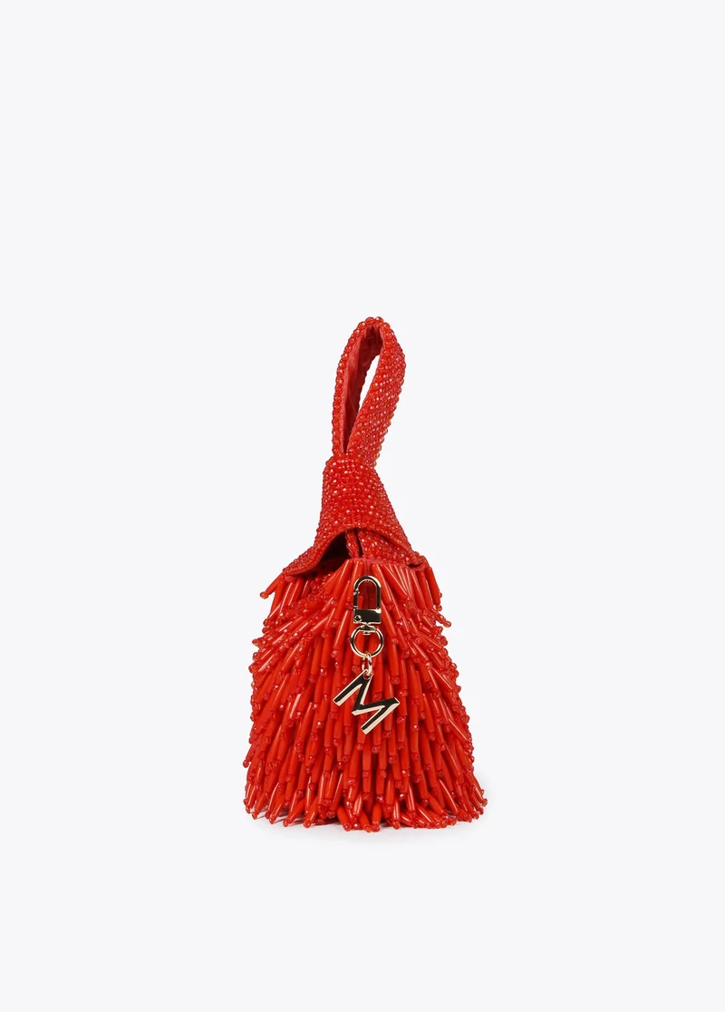 Lola Casademunt Small bag with coral-effect beading