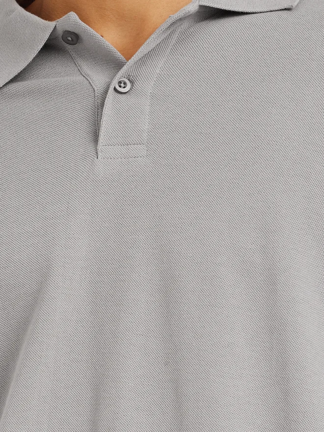 Styli Styli Solid Relaxed Fit Polo T-Shirt