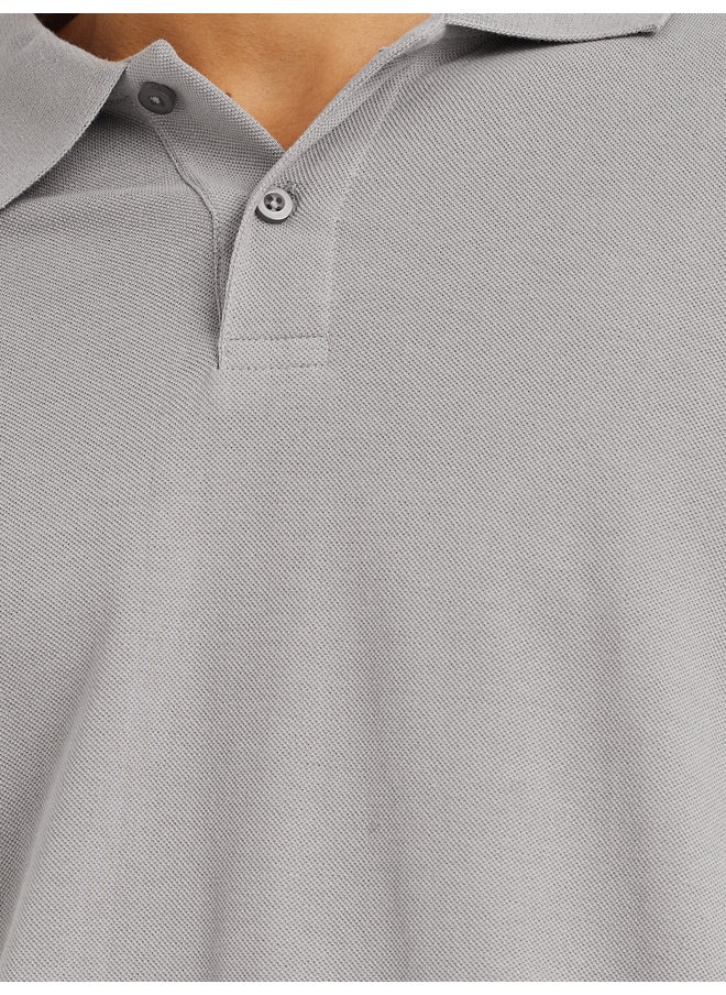 Styli Styli Solid Relaxed Fit Polo T-Shirt  - Image 3