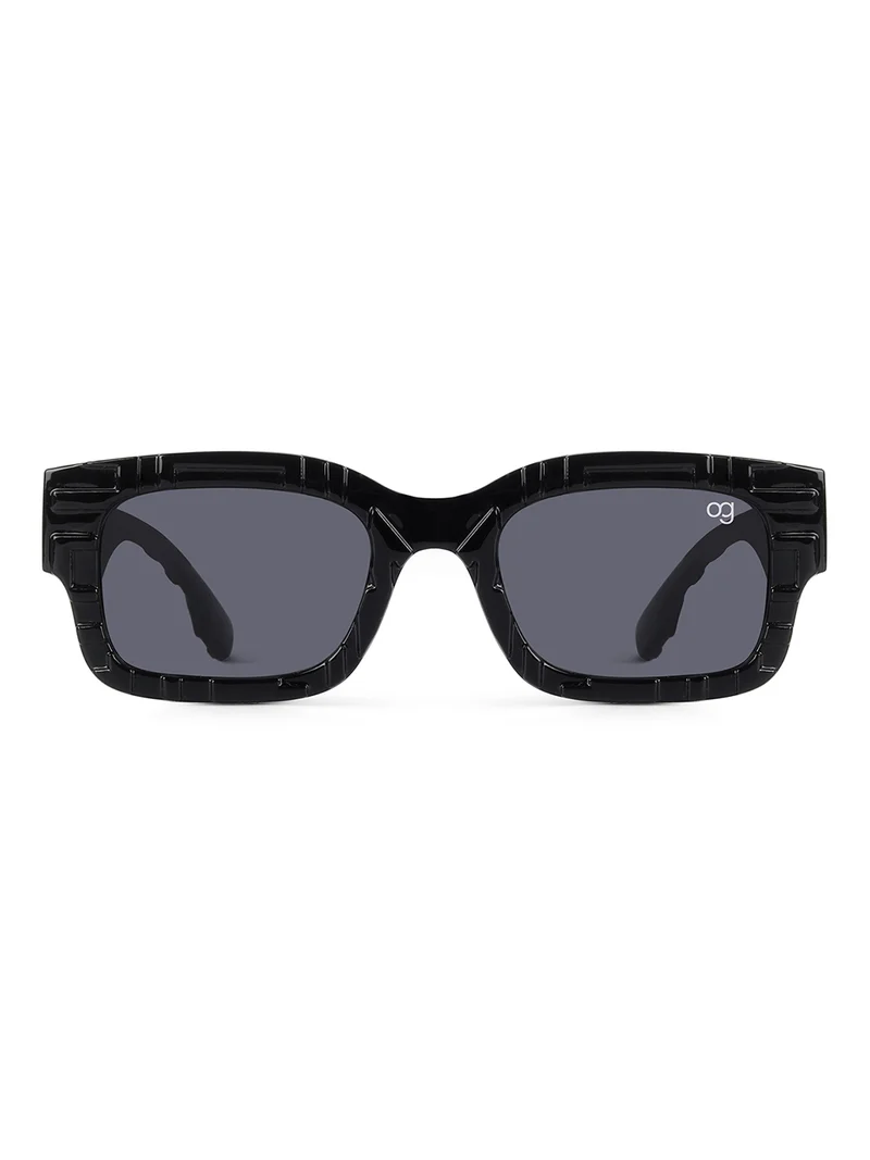 Woggles Stylish Black kids Rectangle Kids Sunglasses