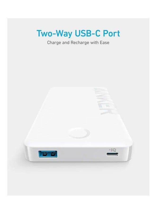 Ankey Anker 323 PowerCore 10,000mAh Portable PowerBank (White) - Image 2
