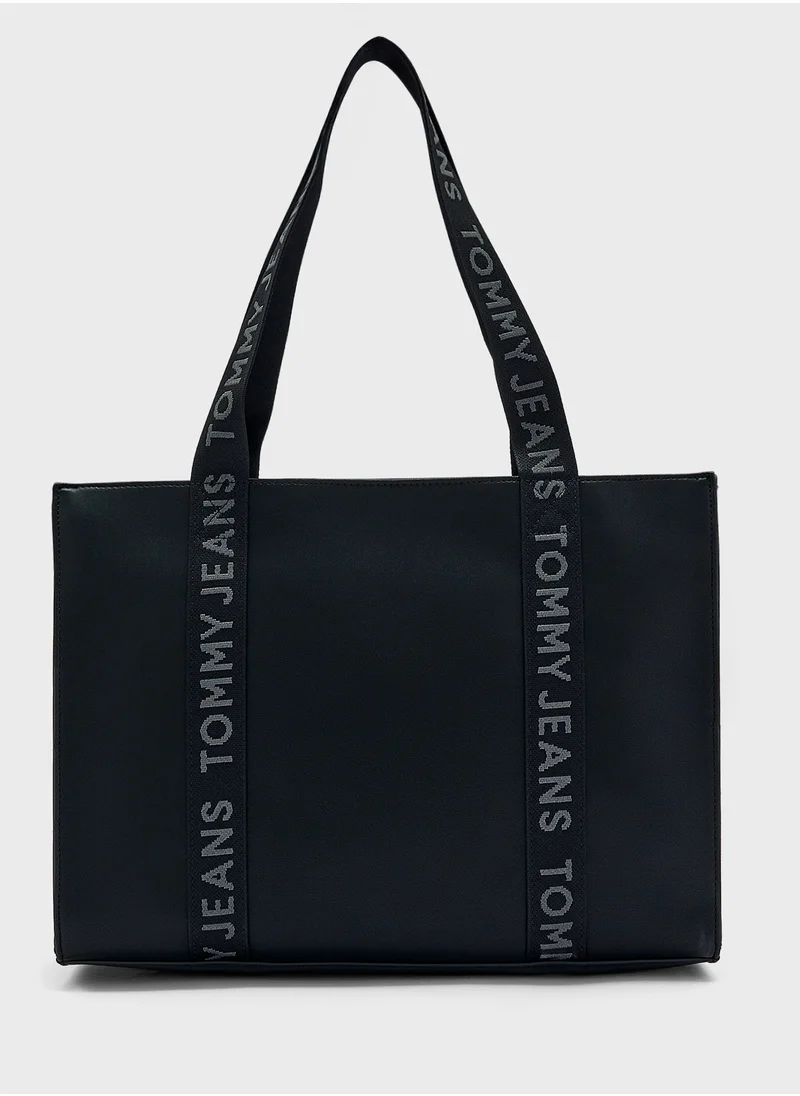 TOMMY JEANS Logo Detail Zip Over Tote