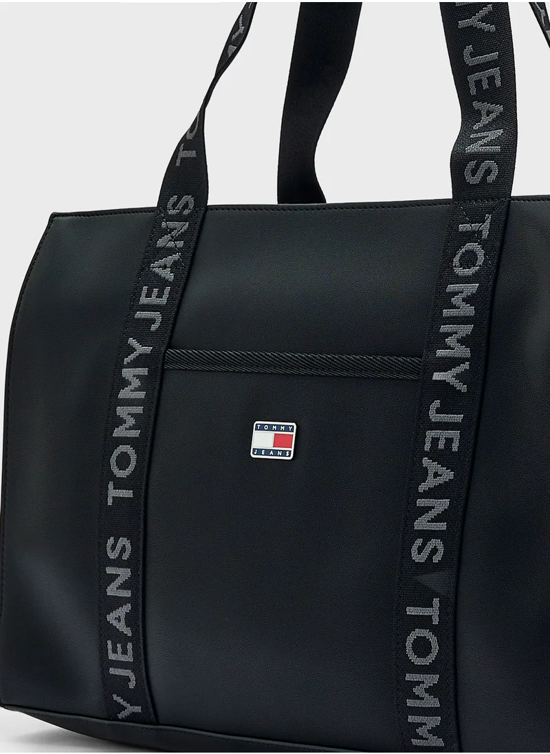 TOMMY JEANS Logo Detail Zip Over Tote